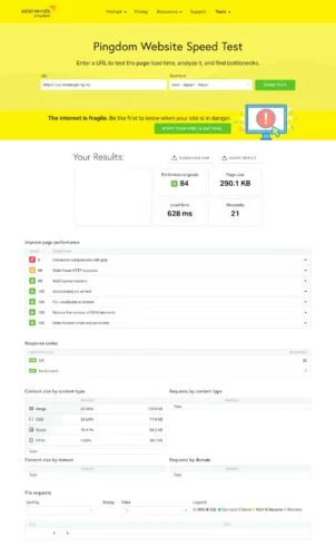 Hostinger評價 - 虛擬主機方案, 速度測試, 優惠資訊 4 screencapture tools pingdom 2021 06 22 12 13 12